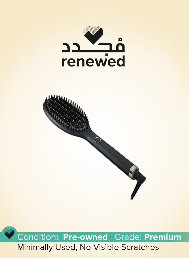 ghd Renewed - ghd Glide Hot Air Hair Brush Professional Smoothing Blow Dryer, Ceramic Hair Straightener, Styler, and Blow Dry Brush Black - Image 1