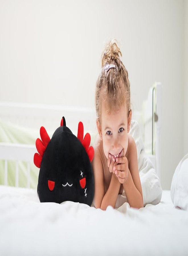 Yeqivo Cute Black Axolotl Plush Pillow Toy - Soft Stuffed Animal, Kawaii Plushie, 30CM/11.8Inch - Image 5