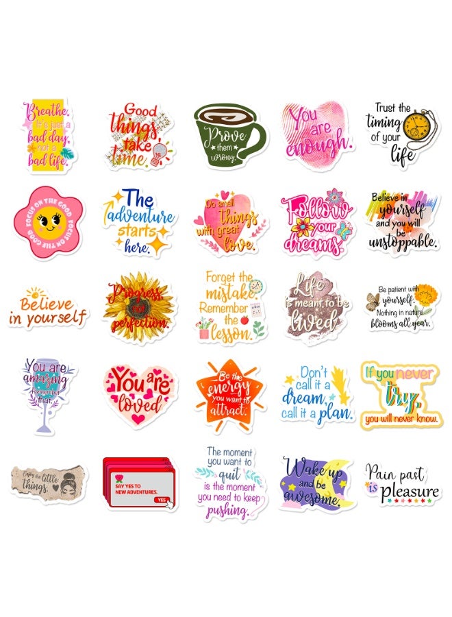 NIBEMINENT 50 Pcs Light Bulb In English Deco Kit Waterproof Stickers, High Definition Printing Bright Colors, Suitable for Laptop Skateboard Luggage Water Bottle Guitar DIY - Image 3