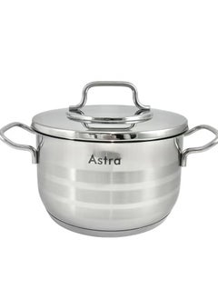 Homemaker ASTRA Premium 3.8L Stainless Steel Casserole Pot – 20×12 cm Oven-Safe Cookware for Casseroles, Roasts & Stews | Durable, Even-Heat & Dishwasher Safe | Made in Turkey  - Image 1