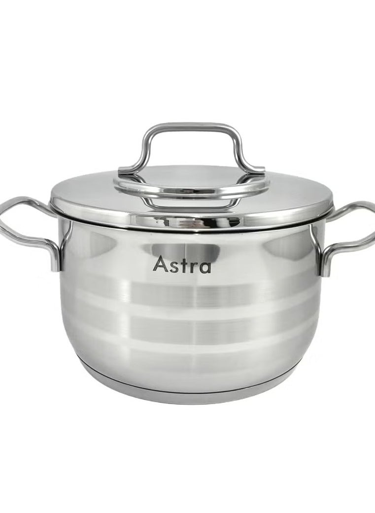 Homemaker ASTRA Premium 3.8L Stainless Steel Casserole Pot – 20×12 cm Oven-Safe Cookware for Casseroles, Roasts & Stews | Durable, Even-Heat & Dishwasher Safe | Made in Turkey  - Image 2