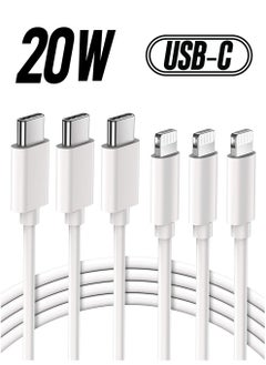 Compatible with iPhone Fast Charging Cable Cord - 3Pack 6FT MFi Certified USB-C to Lightning Cable, Type C iPhone Rapid Charger Cord for iPhone 14 13 12 Mini Pro Max 11 X XS XR 8 Plus iPad