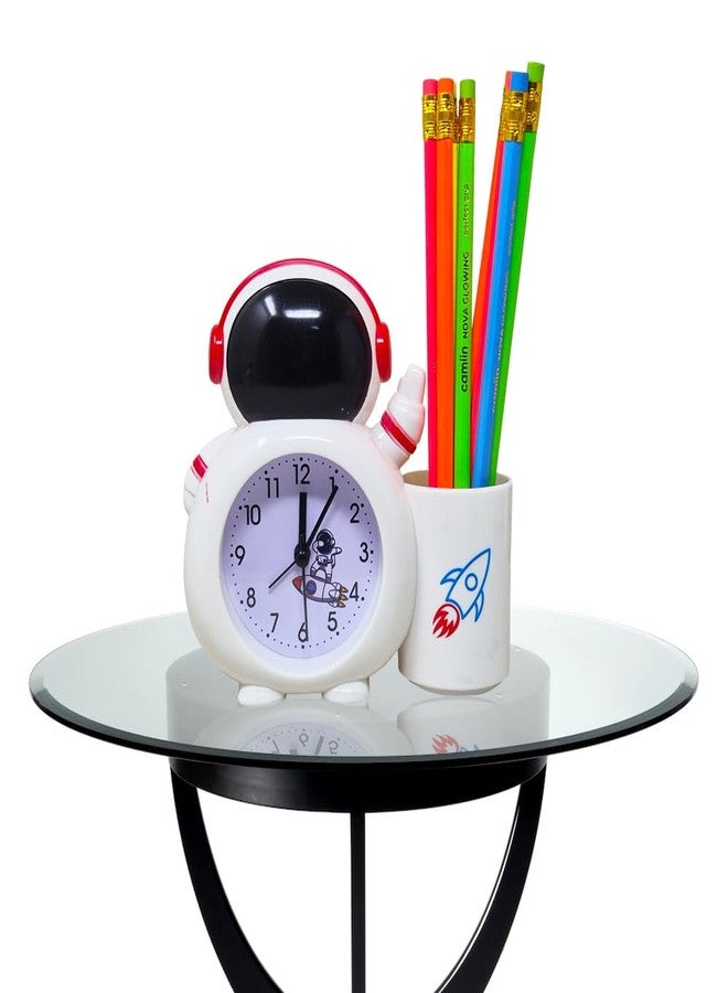 Sidak Astronaut Alarm Clock with Pen Holder for Kids, Bedroom Astronaut Alarm Clock, Birthday Party Return Gifts for Kids (Black) - Image 4