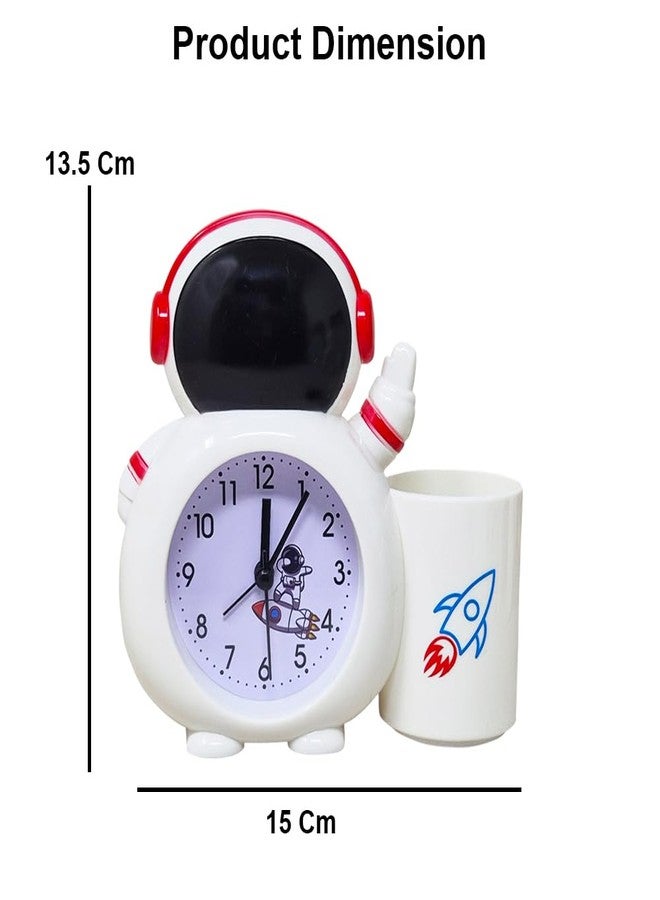 Sidak Astronaut Alarm Clock with Pen Holder for Kids, Bedroom Astronaut Alarm Clock, Birthday Party Return Gifts for Kids (Black) - Image 3