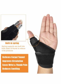 Excefore Wrist Brace for Carpal Tunnel, 1 Pack Adjustable Thumb Wrist Support Brace for Sports Protecting/Tendonitis Pain Relief, Splint Wrist Brace Day Night Support for Women Men  - Image 4