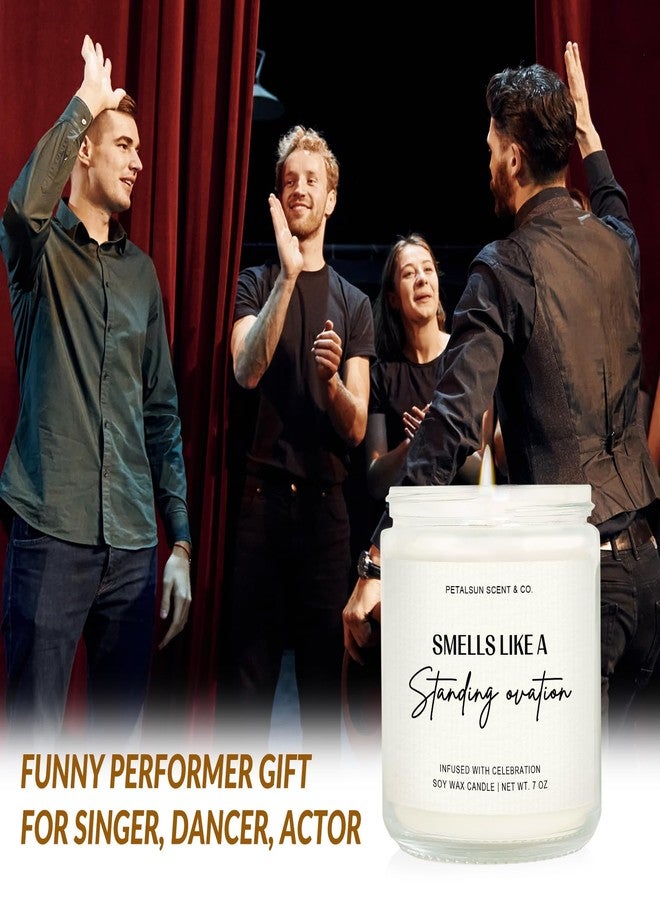 Petalsun Standing Ovation Candle, Funny Theater Gifts, Gifts for Music & Broadway Lovers, Actors, Singers, Dancers, Theater Students, Graduates- Congrats, Graduation, Birthday, Christmas (7oz) - Image 2