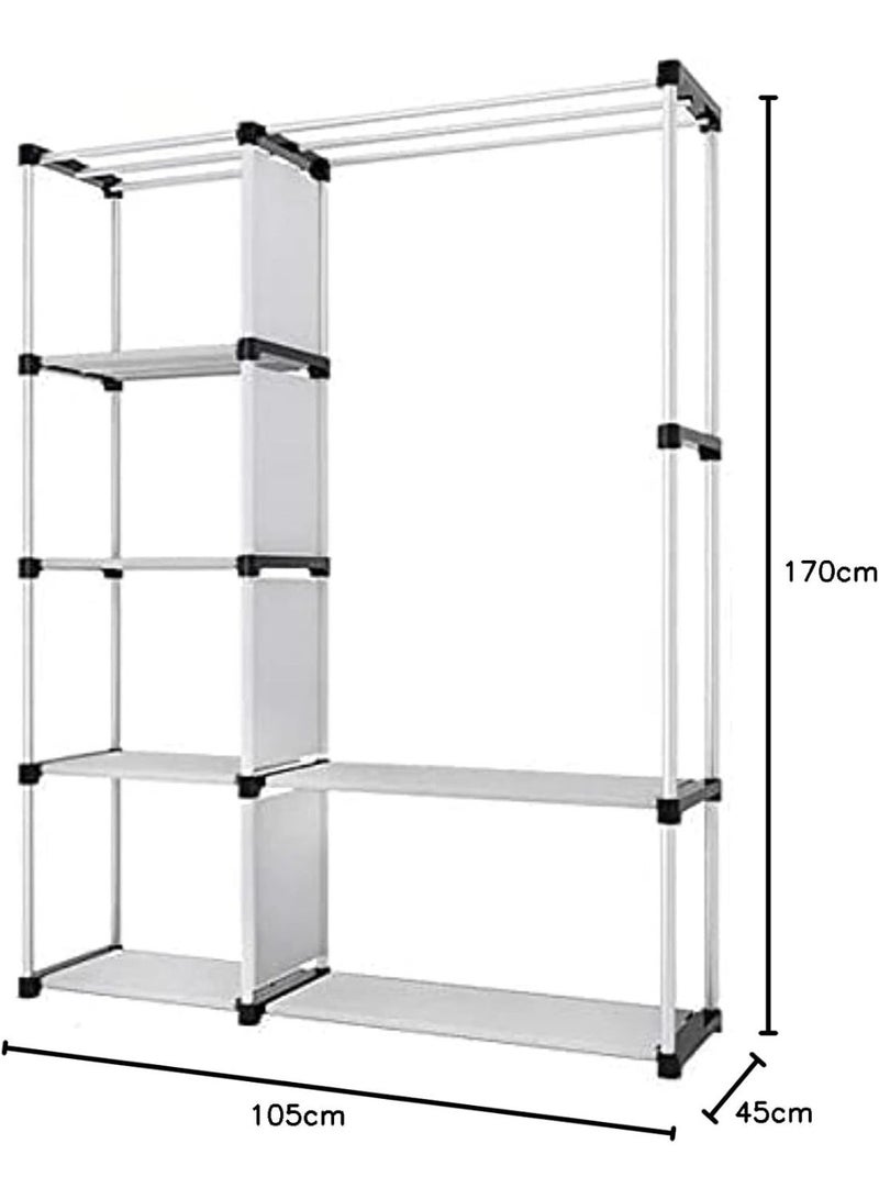 INFLUX Non-woven Combination Wardrobe Clothes Storage Rack - Image 4