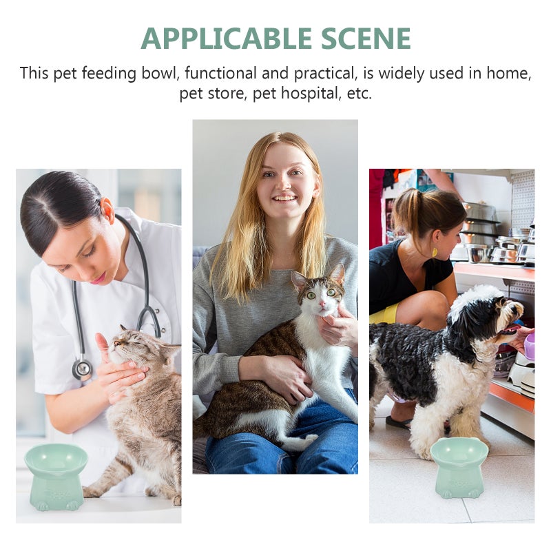 🐾 أوعية طعام مرتفعة للقطط بصلابة مقاومة للكسر وحواف ناعمة للاستخدام اليومي الآمن - Image 5
