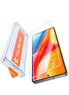 TORRAS 12FT Mil-Grade Shatterproof for Samsung Galaxy S25 Ultra Screen Protector [9H+ Aerospace Tempered Glass＆ One-Pull Installation] Fingerprint Full Coverage Fit Bubble Free 6.8″ GlassGo X 1 Pack Clear  - Image 3