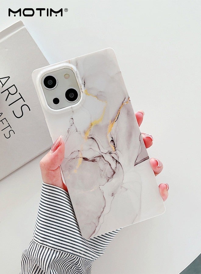 Motim Glitter Marble Design Case for iPhone 14 Gold Sparkly Soft TPU Cover Slim Shockproof Protective Phone Case for Women - Image 1