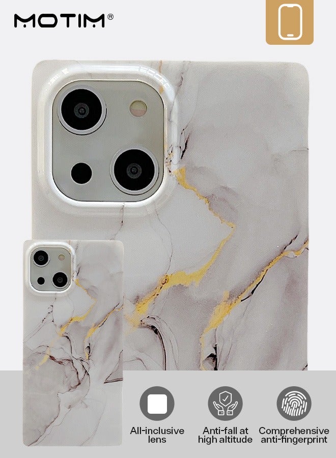 Motim Glitter Marble Design Case for iPhone 14 Gold Sparkly Soft TPU Cover Slim Shockproof Protective Phone Case for Women - Image 4