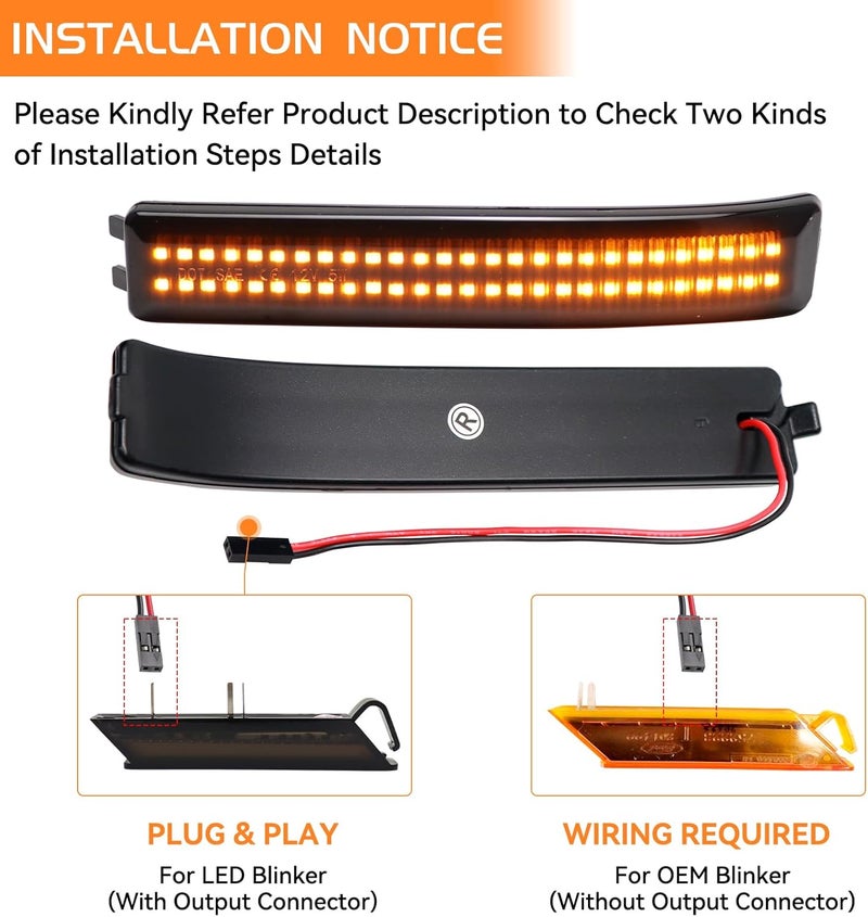 FetonAuto Sequential LED Turn Signal Lights for Ford F150 Raptor - Image 4