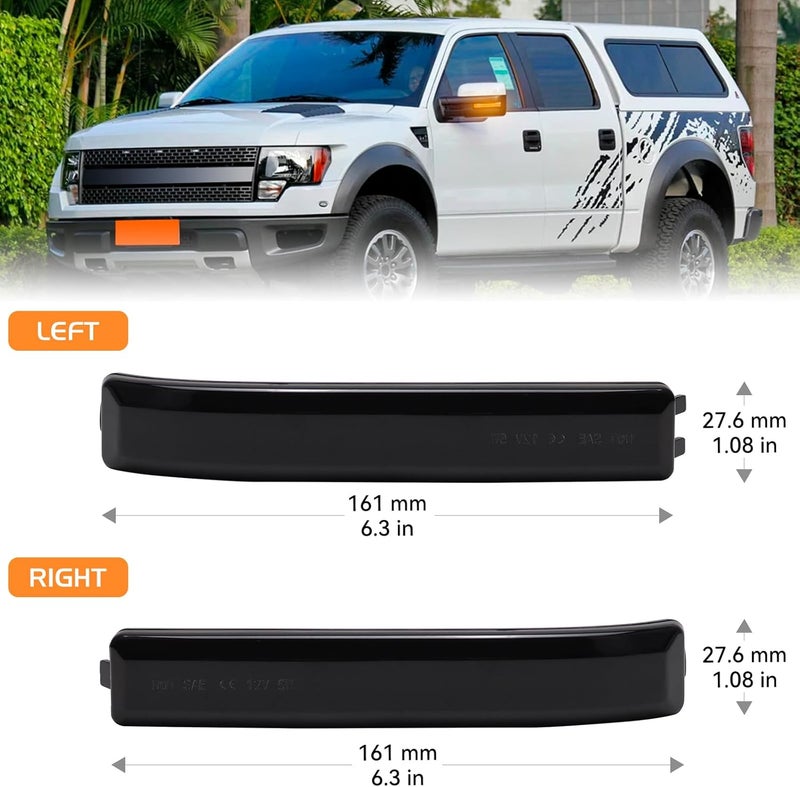 FetonAuto Sequential LED Turn Signal Lights for Ford F150 Raptor - Image 5
