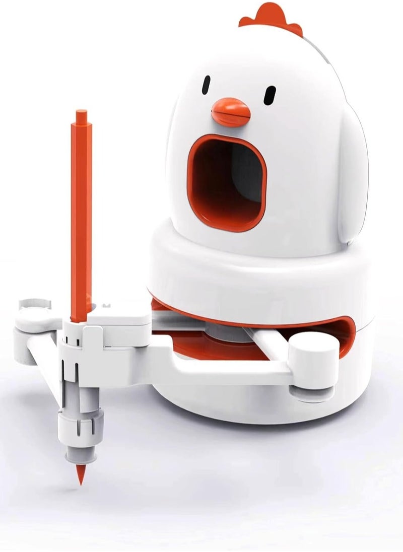 Interactive Educational Drawing Robot for Kids - Montessori Learning Toy with 100 Word Cards, Voice Interaction, Ages 5+.  - Image 1
