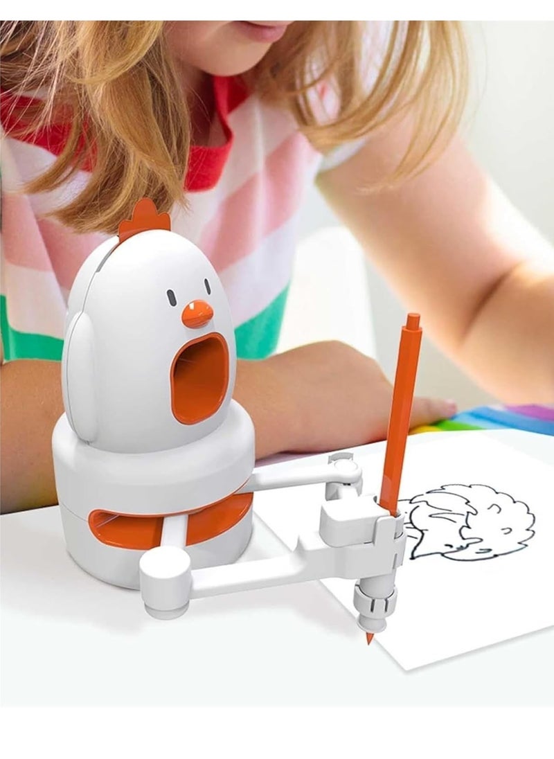 Interactive Educational Drawing Robot for Kids - Montessori Learning Toy with 100 Word Cards, Voice Interaction, Ages 5+.  - Image 4