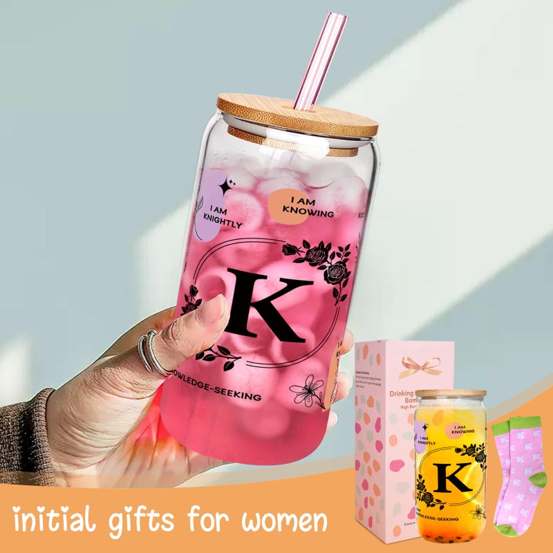 ANOTION Cute Cups - Ini-Tial White Elephant Gag Christmas Gifts for Women, Inspirational Monogrammed Personalized Birthday Coffee Cups - Image 4