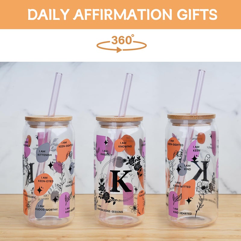 ANOTION Cute Cups - Ini-Tial White Elephant Gag Christmas Gifts for Women, Inspirational Monogrammed Personalized Birthday Coffee Cups - Image 3