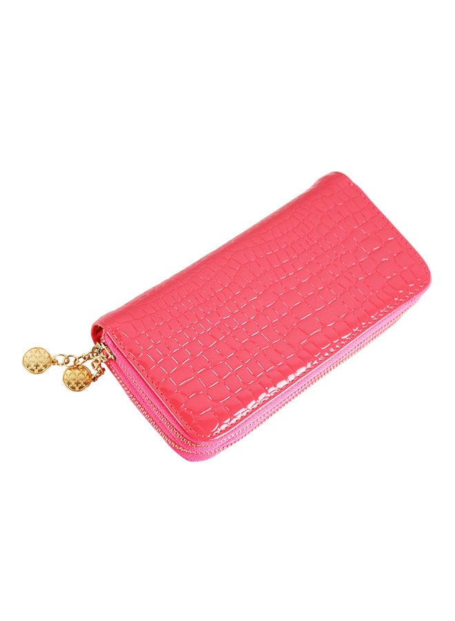 NIBEMINENT Double Zipper Wallet Pink  - Image 1