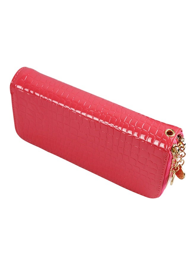 NIBEMINENT Double Zipper Wallet Pink  - Image 3
