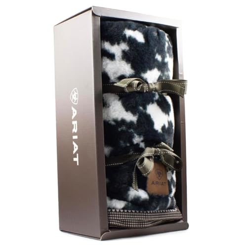 ARIAT Snuggle Appaloosa Blanket 50 x 60 Lightweight Comfy Soft Cozy Warm Fluffy Throw Blanket in Beautiful Gift Box - Image 1