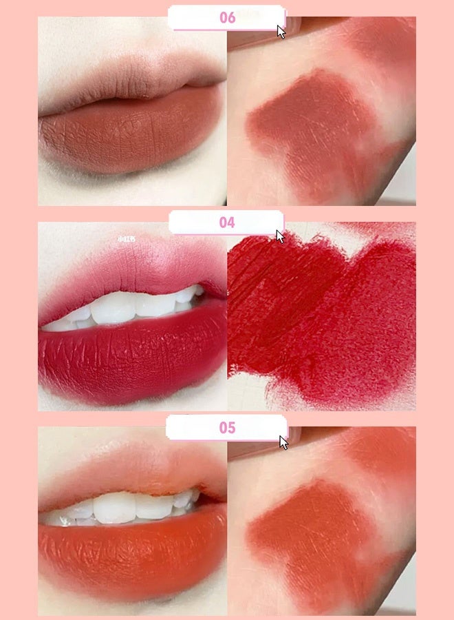 Von Gee Velvet Matte Lip Glaze Set, 6 Pcs Long-Lasting Lipsticks for Women, High-Pigment Non-Sticky Lip Stain, Luxury Lip Care Gift for Her, Moisturizing Lip Makeup Kit - Image 5