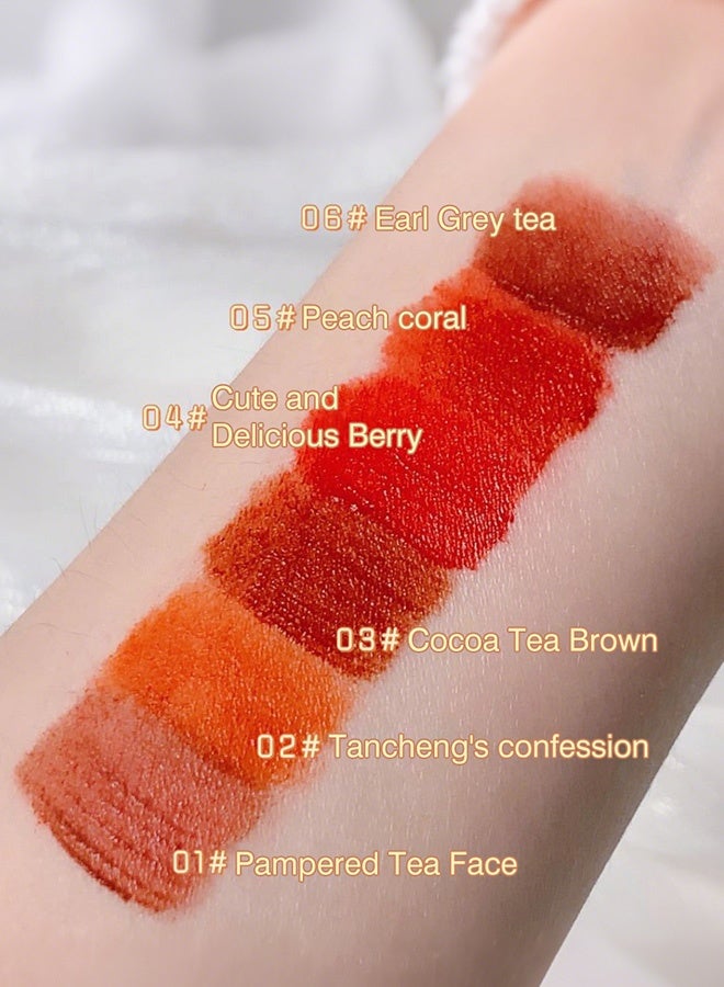 Von Gee Velvet Matte Lip Glaze Set, 6 Pcs Long-Lasting Lipsticks for Women, High-Pigment Non-Sticky Lip Stain, Luxury Lip Care Gift for Her, Moisturizing Lip Makeup Kit - Image 3