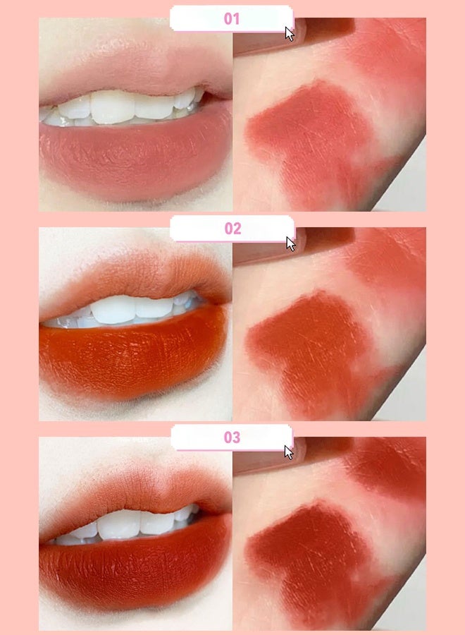 Von Gee Velvet Matte Lip Glaze Set, 6 Pcs Long-Lasting Lipsticks for Women, High-Pigment Non-Sticky Lip Stain, Luxury Lip Care Gift for Her, Moisturizing Lip Makeup Kit - Image 4