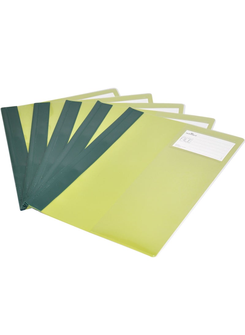 Durable 274503 Folder Project File File Folder for Projects – Pack of 25 Pink/Green - Image 1
