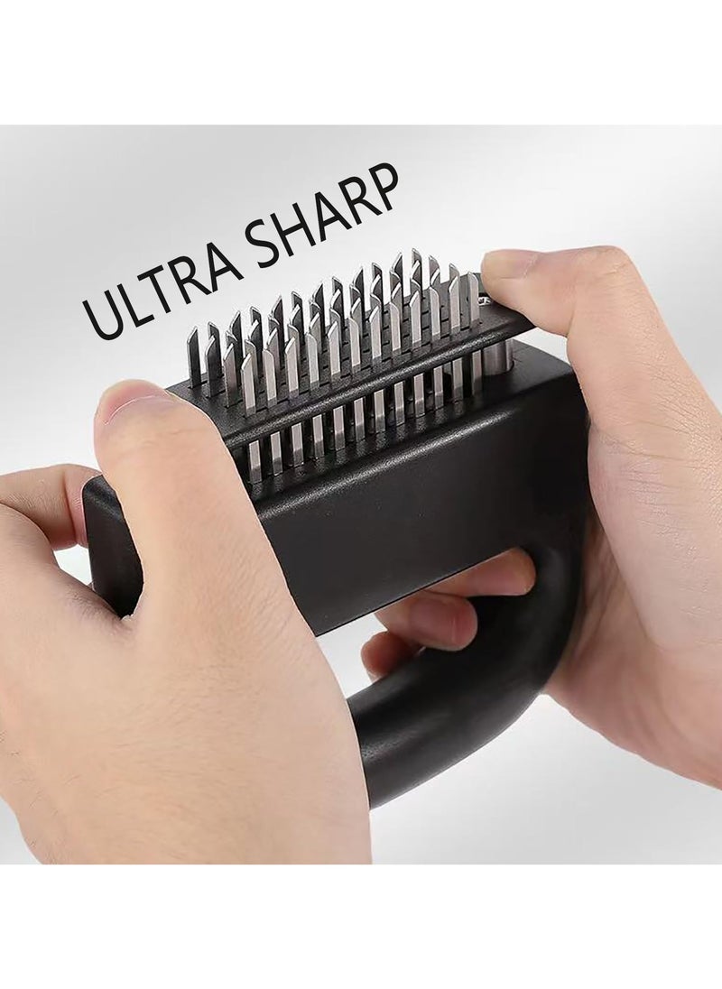Beauenty Meat Tenderizer with 48 Stainless Steel Ultra Sharp Needle Blades Heavy Duty Cooking machine for Tenderizing Beef, Turkey, Chicken, Steak, Veal, Pork, Fish  - Image 3