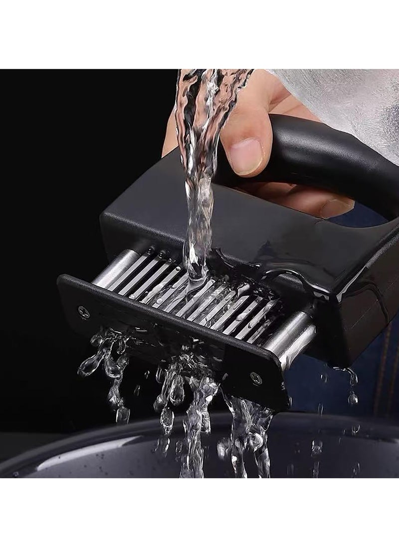 Beauenty Meat Tenderizer with 48 Stainless Steel Ultra Sharp Needle Blades Heavy Duty Cooking machine for Tenderizing Beef, Turkey, Chicken, Steak, Veal, Pork, Fish  - Image 5