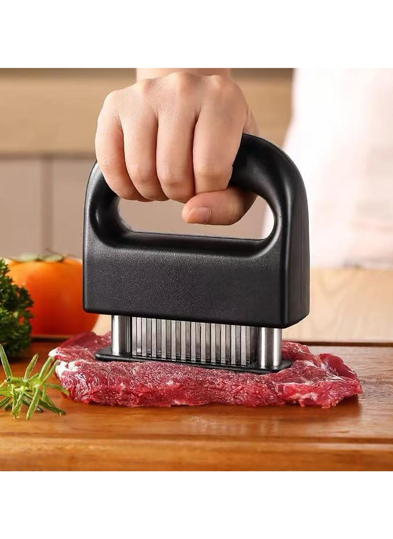 Beauenty Meat Tenderizer with 48 Stainless Steel Ultra Sharp Needle Blades Heavy Duty Cooking machine for Tenderizing Beef, Turkey, Chicken, Steak, Veal, Pork, Fish  - Image 1