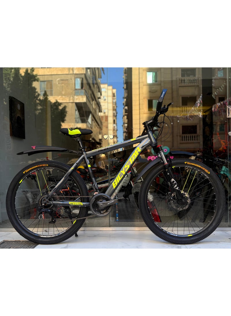 Bicystar HS01 26-Inch Mountain Bike – 21 Speed, Fits Riders 150–180