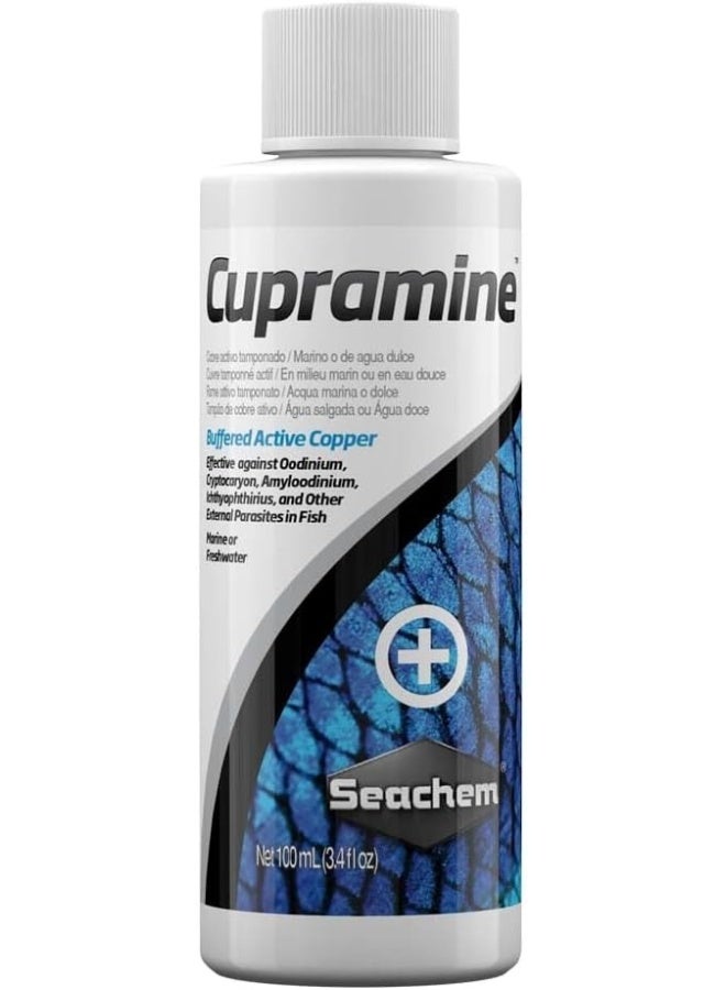 Seachem Seachem Cupramine 100ml, anti parasites treatment for aquariums 