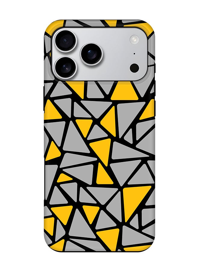 Stylizedd Tough Pro Magnetic Case for iPhone 17 Pro Max, Dual Layer hybrid PC + TPU Mobile Cover Matte - Triabstract
