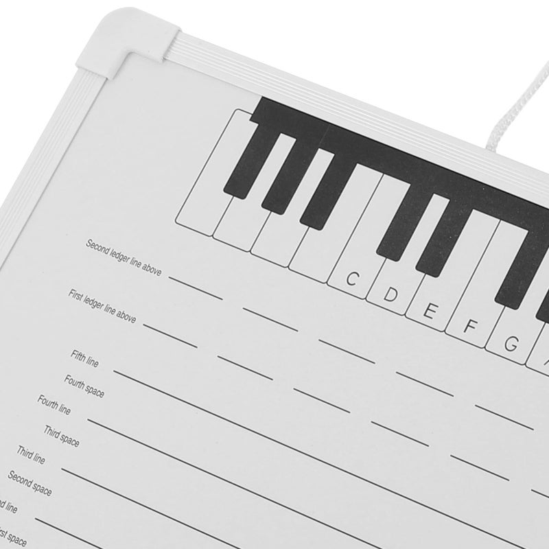 12x9 Inch Magnetic Dry Erase Music Staff Whiteboard With Note Stickers For Classroom Teaching Practice - Image 4