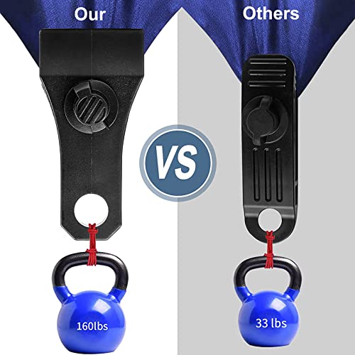 AMURS 60PCS Upgrade Large Tarp Clips Heavy Duty Lock Grip Tarp Clamps Thumb Screw Tent Clamps with 200 Pcs Zip Cable Ties for Swimming Pool Cover Awnings Outdoor Camping Caravan Canopies Car Covers - Image 4