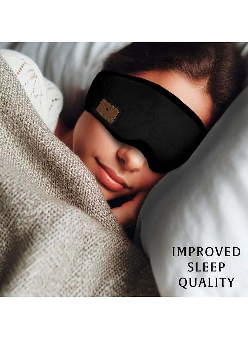 General Bluetooth Sleep Headphones |Sleep Headphones Wireless |Sleep Headphones for Side Sleepers Sleep Mask with Bluetooth Headphones Slim Stereo Speakers Great for sleeping  - Image 2