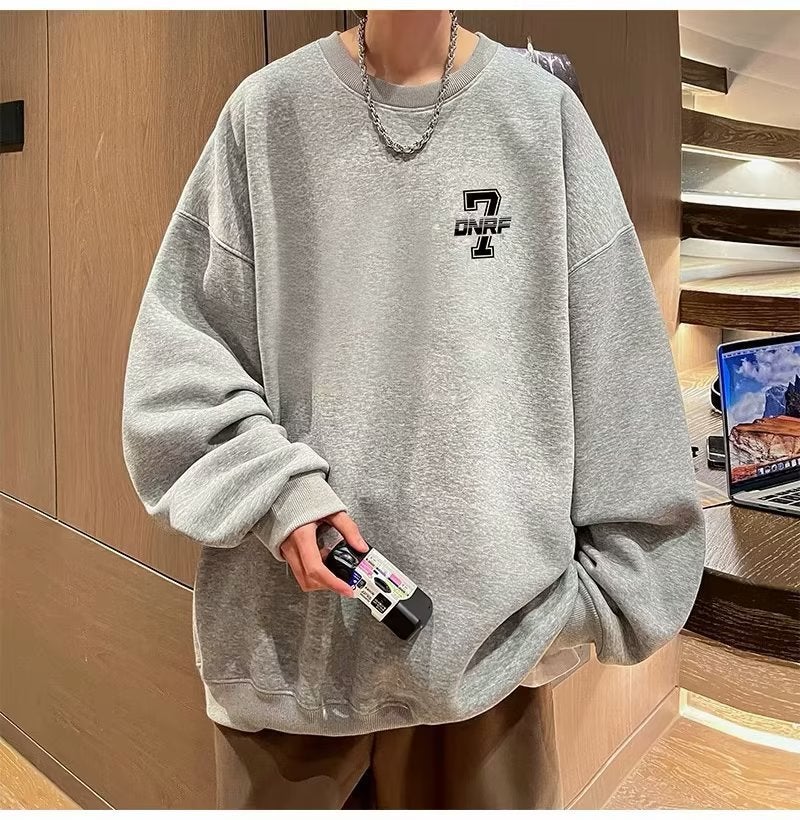 New Japanese-Style Mens Lightweight Hoodie Dark gray  - Image 2
