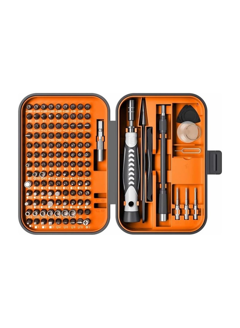 Cool Baby Style COOLBABY Precision Screwdriver Set New Version 130 in 1 Screwdriver Kit with 120 Screwdriver Bits Repair Tool Kit With Magnetizer For Smart Phone Household(‎orange)  - Image 1