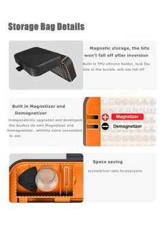 Cool Baby Style COOLBABY Precision Screwdriver Set New Version 130 in 1 Screwdriver Kit with 120 Screwdriver Bits Repair Tool Kit With Magnetizer For Smart Phone Household(‎orange)  - Image 3