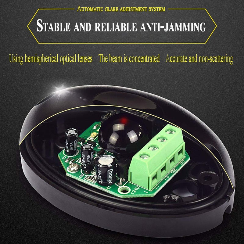IHC Infrared Beam Sensor,1 Pair Single Photoelectric Detector Active IR Alarm Host for Security System - Image 5