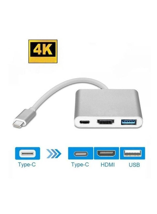 4K هدمي محول نوع سي فضي - Image 1