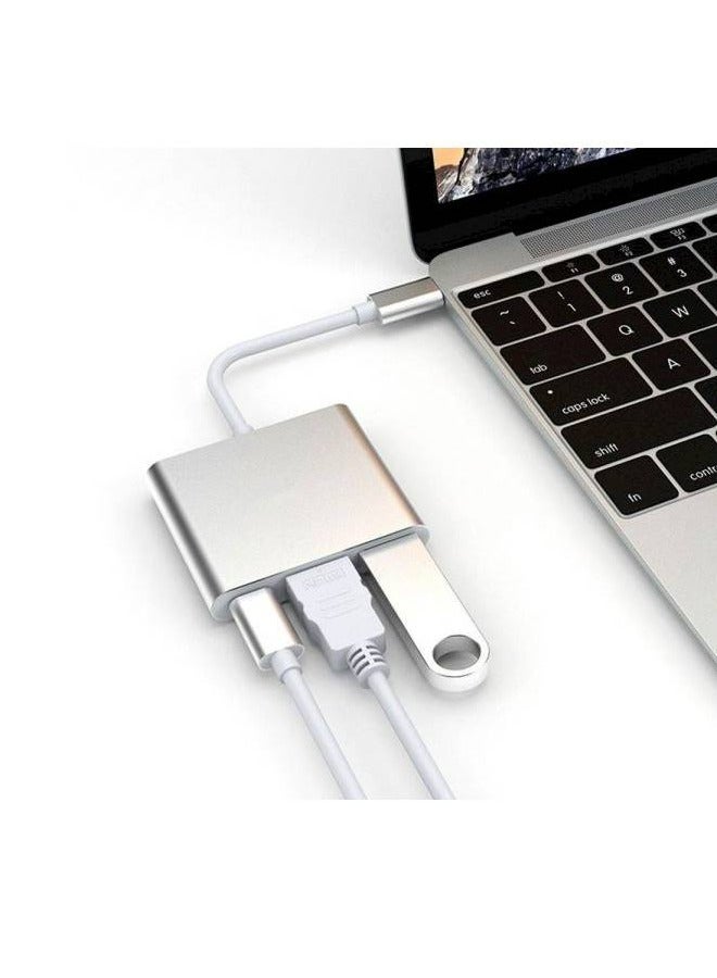 4K هدمي محول نوع سي فضي - Image 3