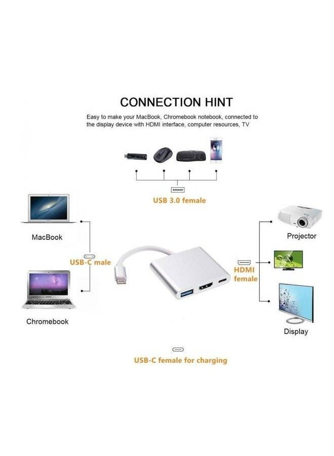 4K هدمي محول نوع سي فضي - Image 4