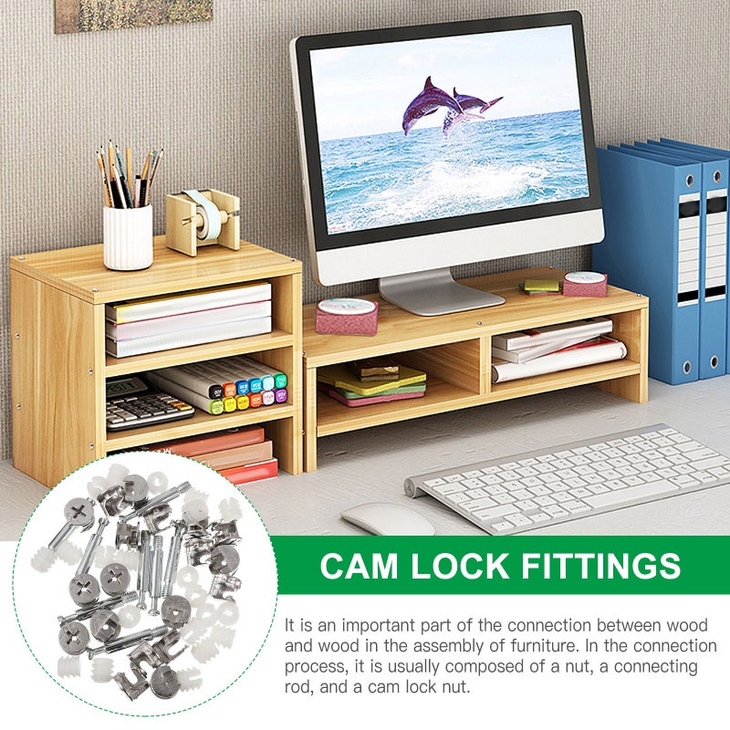 50 Pcs Furniture Locking Bolt 3-in-1 Cabinet Cam Furniture Lock Fixing - Image 2