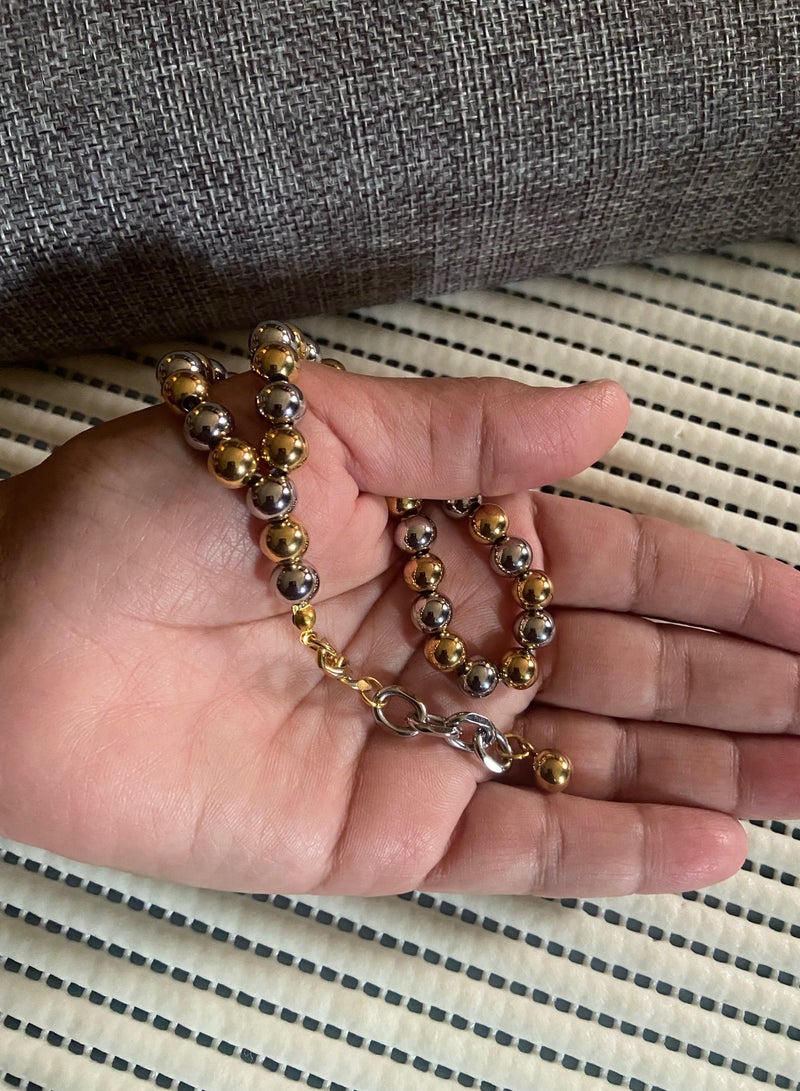 High Quality Stainless Steel Prayer Beads For Men 35 Beads Size 8mm - Image 2