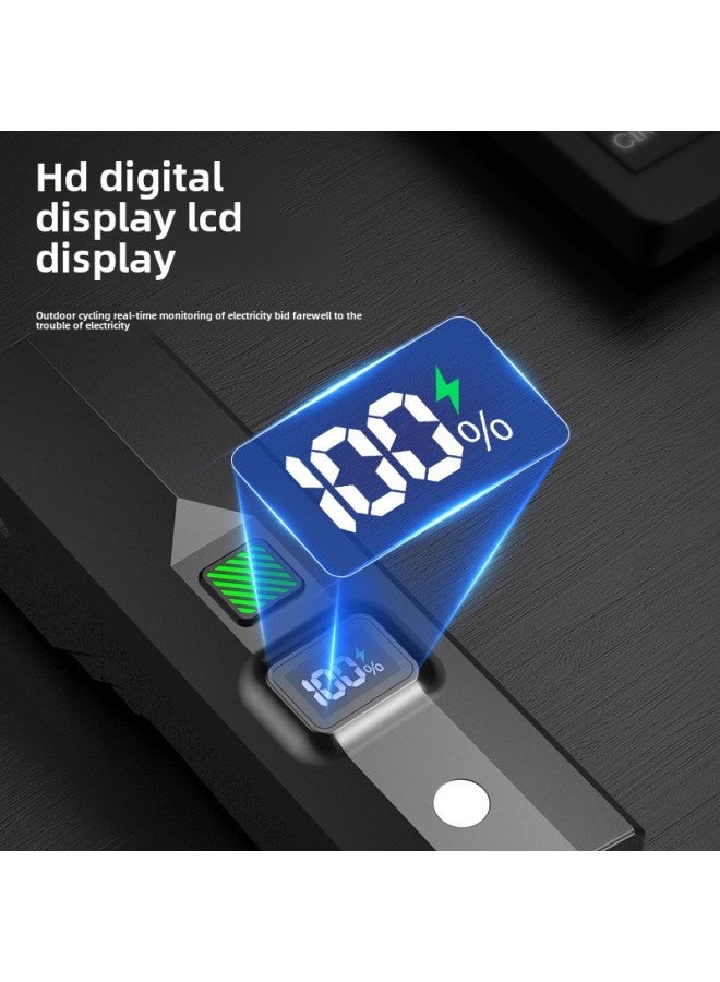 Loquat Led Bicycle Light Anti-glare Night Riding Strong Light Long-range Headlight Mountain Road Car Equipment Accessories Riding Light-color:B7-1 Digital Electronic Display (1600 Mah) - Image 4