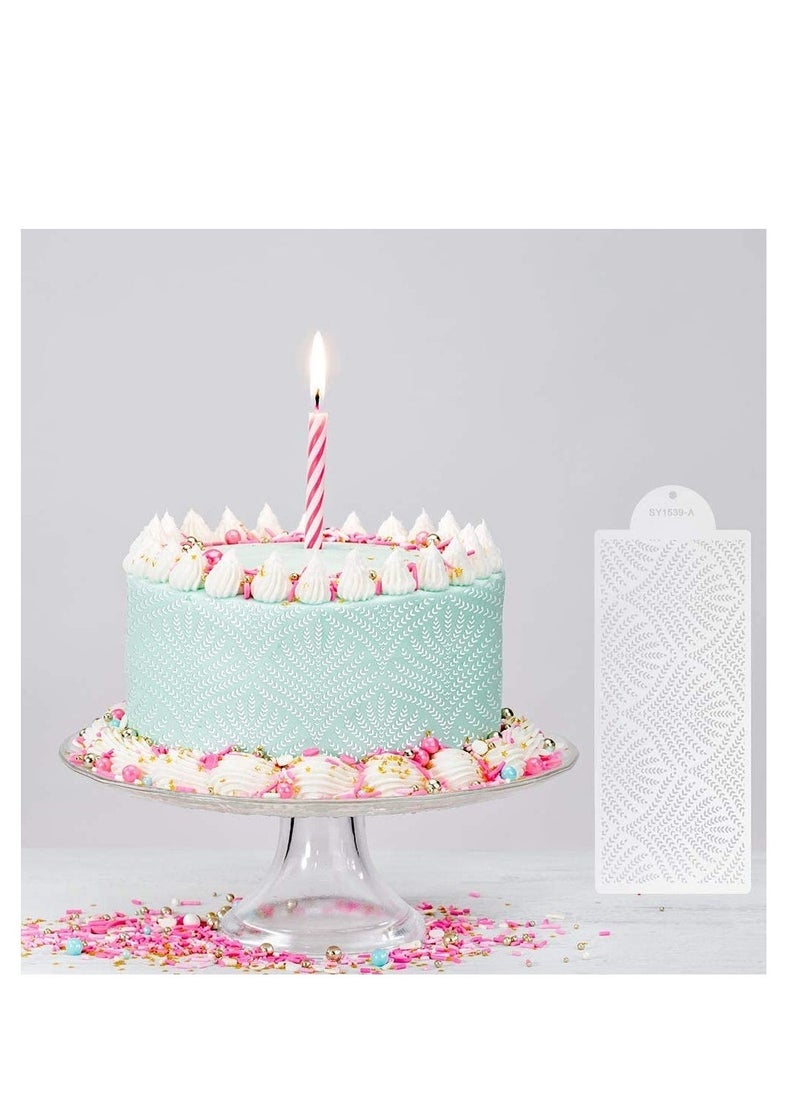 Generic - 3PC Cake Decorating Stencils, Mold Plastic Templates Spray Floral Cake Molds Cookie Fondant Dessert Decorating Molds - Image 1