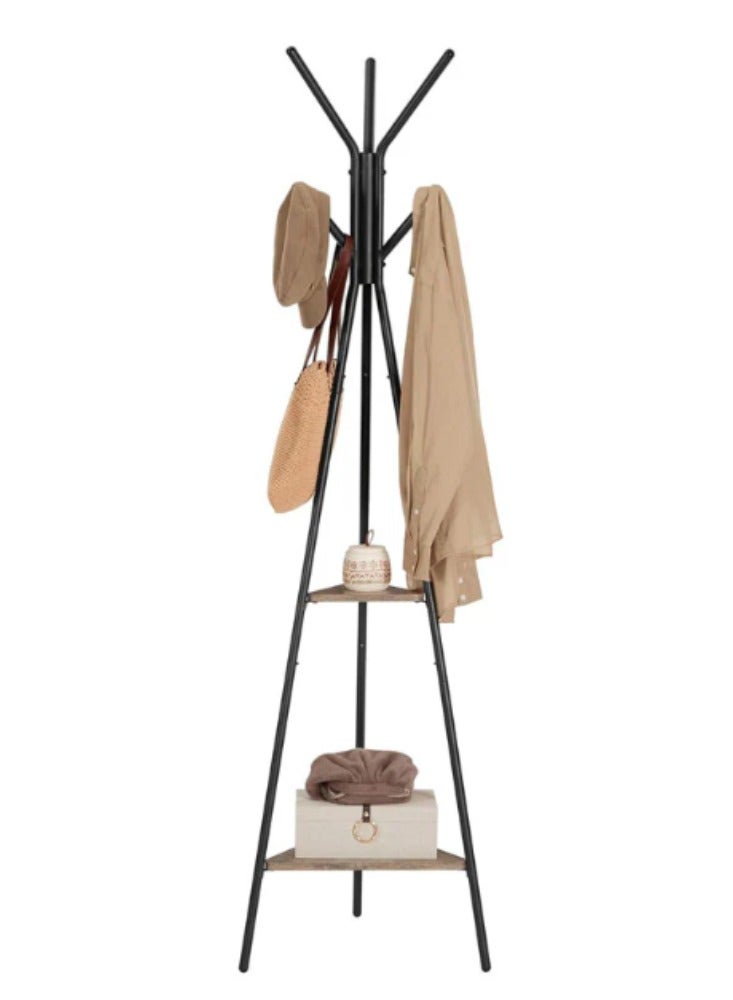 Loquat Brown and black coat hanger and holder, modern design - Image 5