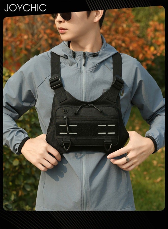 Joychic حقيبة كتف بلون موحد للرجال